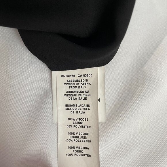 Karen Kane Paisley Balloon Sleeve V-Neck Crepe Blouse - Picture 6 of 8